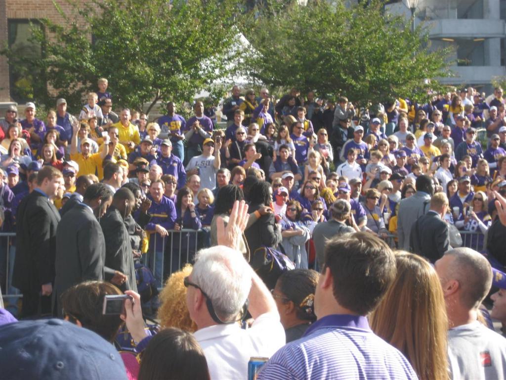 The walk before the game