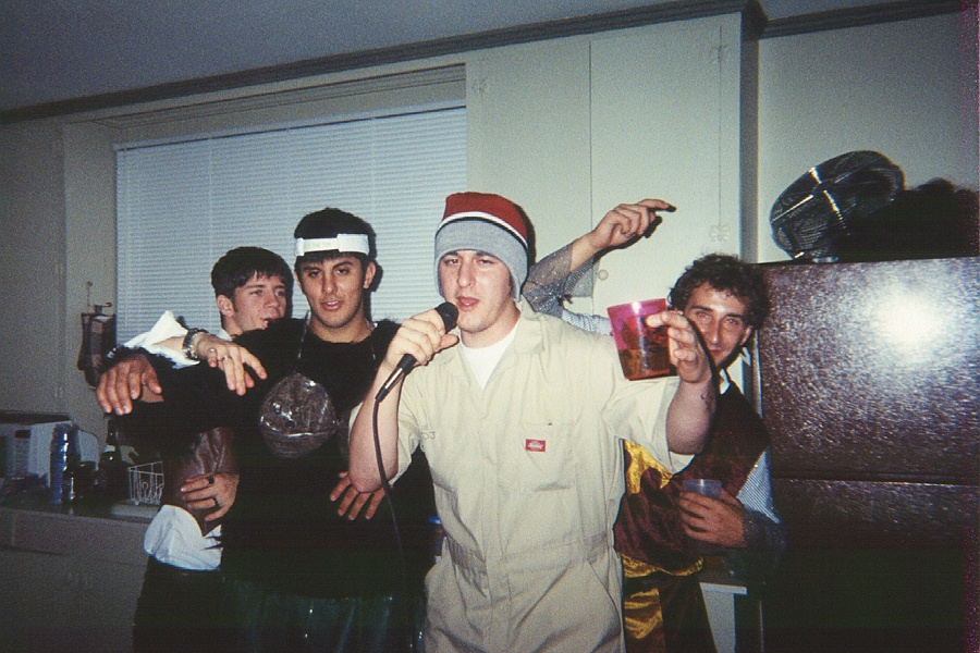 Brett, Nick, Mike, and Drew on the mic