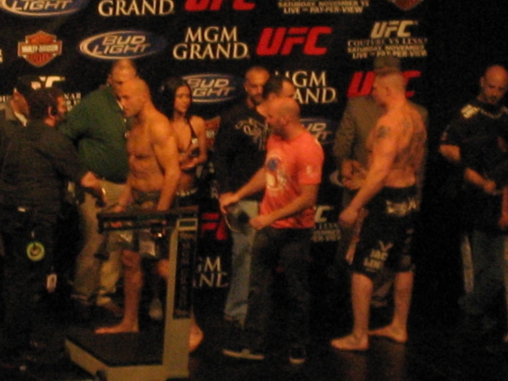 Randy Couture and Brock Lesnar